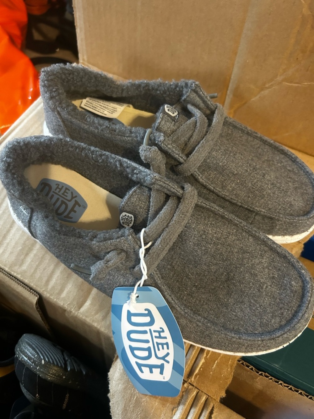 Hey Dude Grey Slip-On Casual Loafers